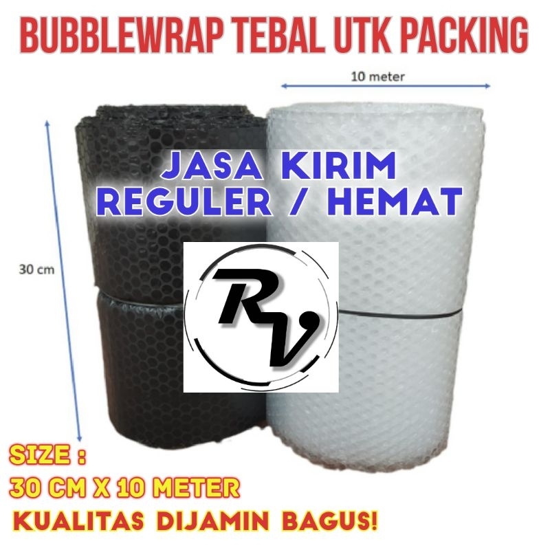 

Bubble Wrap roll 30cm x 10m / bubblewrap eceran