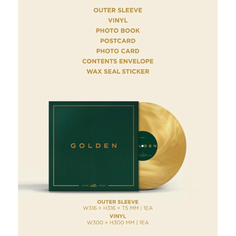 [PO] Jungkook - Golden Album LP Vinyl Ver