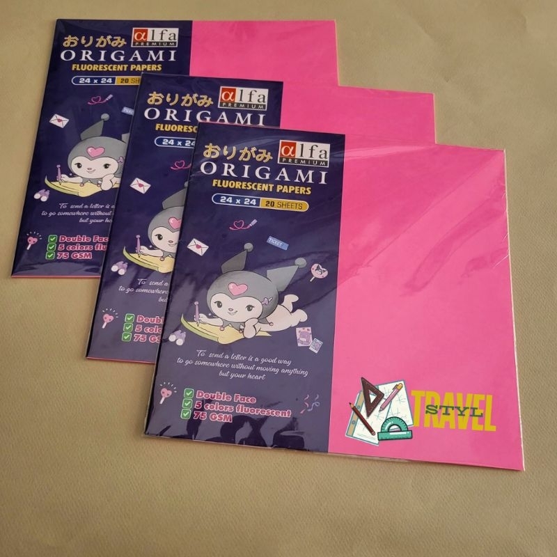 

Kertas Lipat Kertas Origami 24 x 24 isi 20 lembar Origami Paper