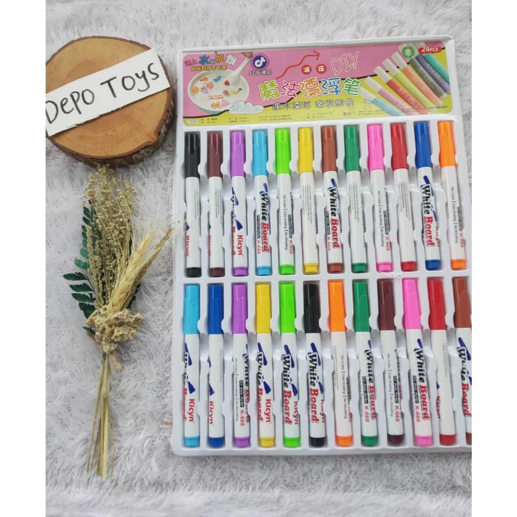 

1 pcs spidol ajaib mengapung di air/ magic marker floating pen water / mainan spidol