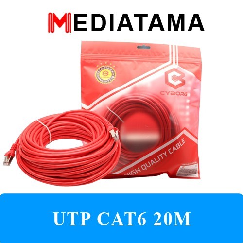 Cyborg Kabel LAN UTP CAT6 20 Meter Cable 20M Cabel