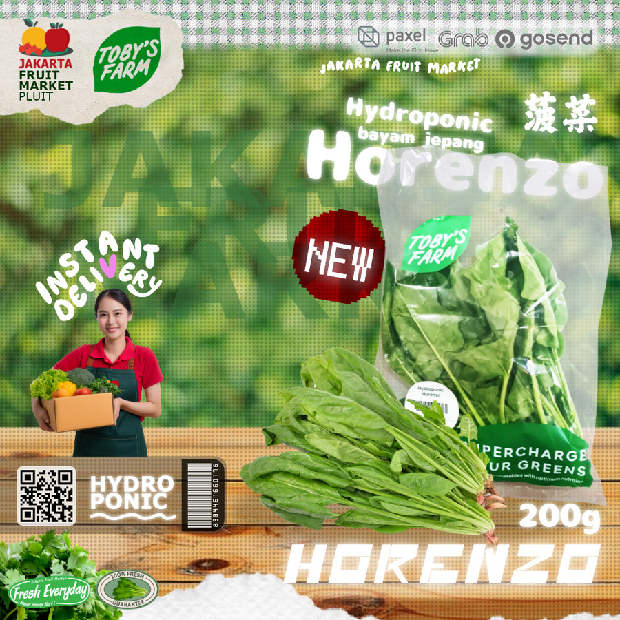 

TOBY'S FARM HORENZO HYDROPONIC sayur bayam jepang tobys hidroponik fresh