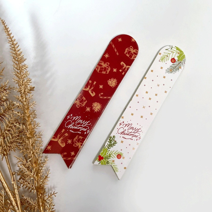 

stiker seal christmas ukuran 4x19.5cm chromo label stiker seal bagian atas pillow box