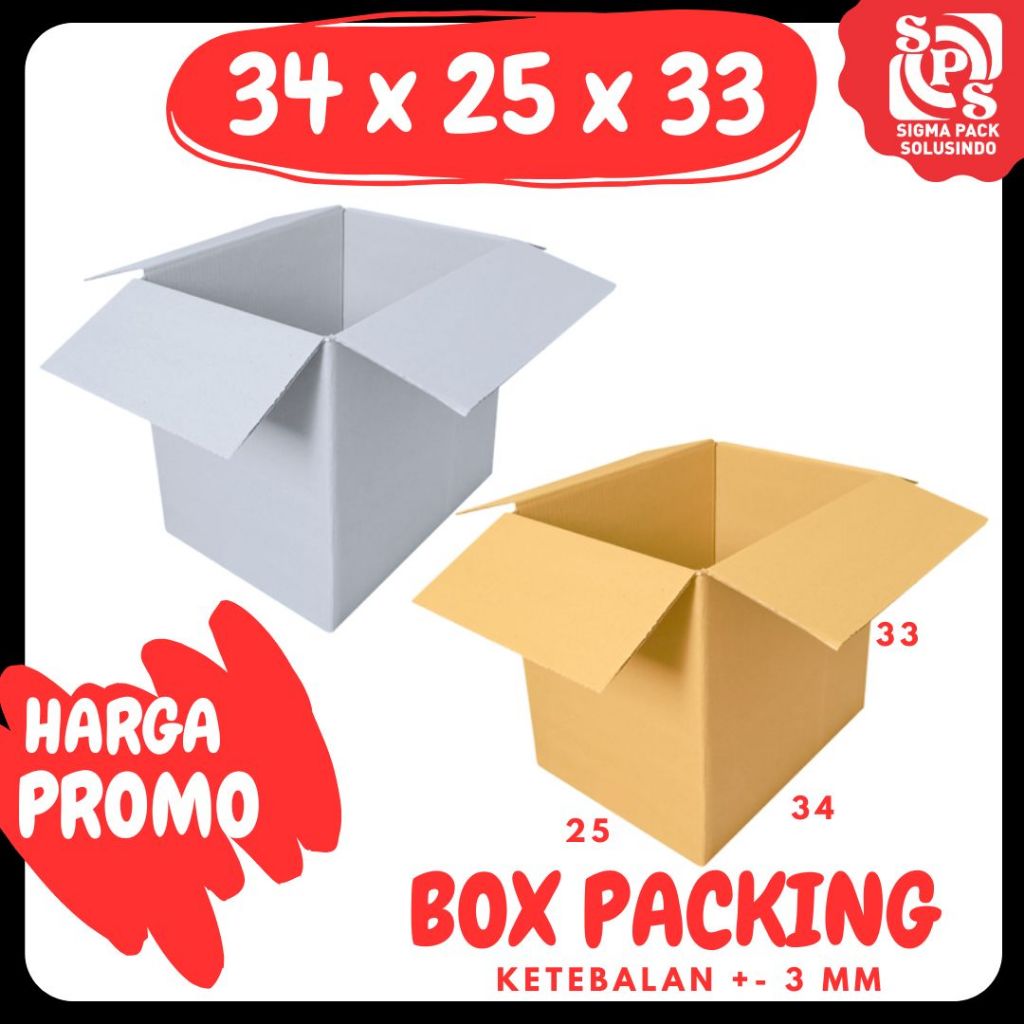 

Box AMDK 34x25x33 12x1500ml Kardus Packing/Karton/Polos/hampers/box normal