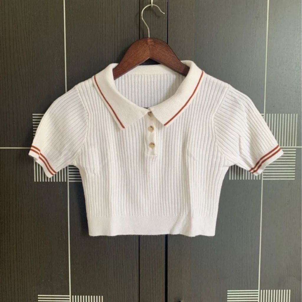 Colorbox knit top with collar preloved bekas