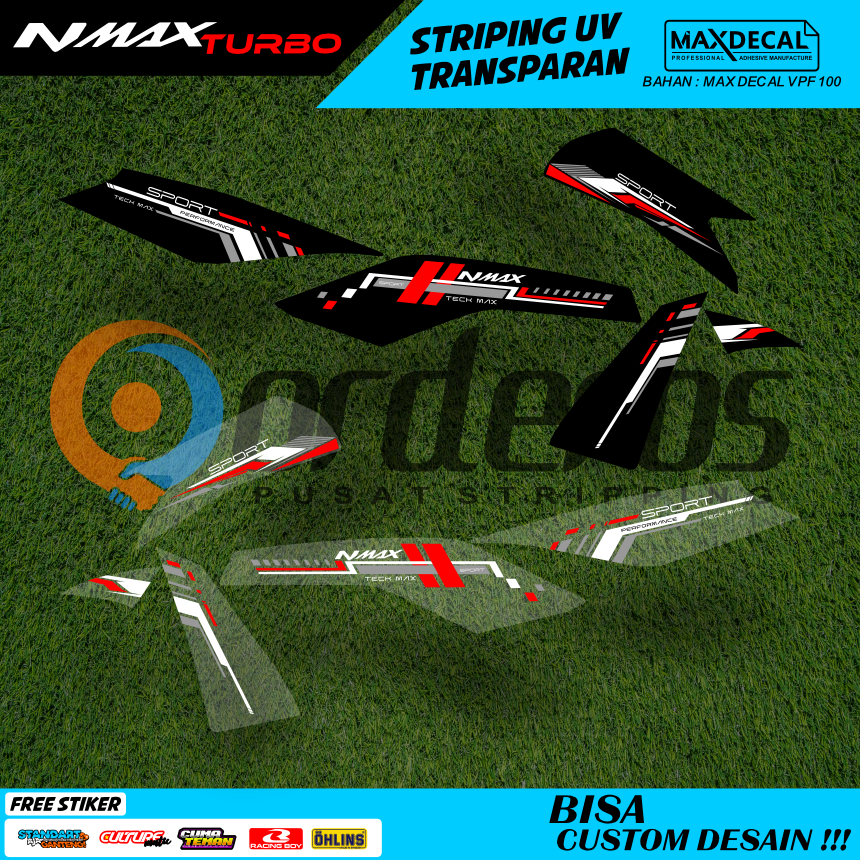 striping nmax turbo new thailand transparan old modifikasi motif api minimalis racing stiker nmax 06