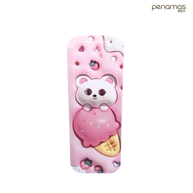 

Tempat Pensil Kaleng Bear 2in1 / Pencil Case