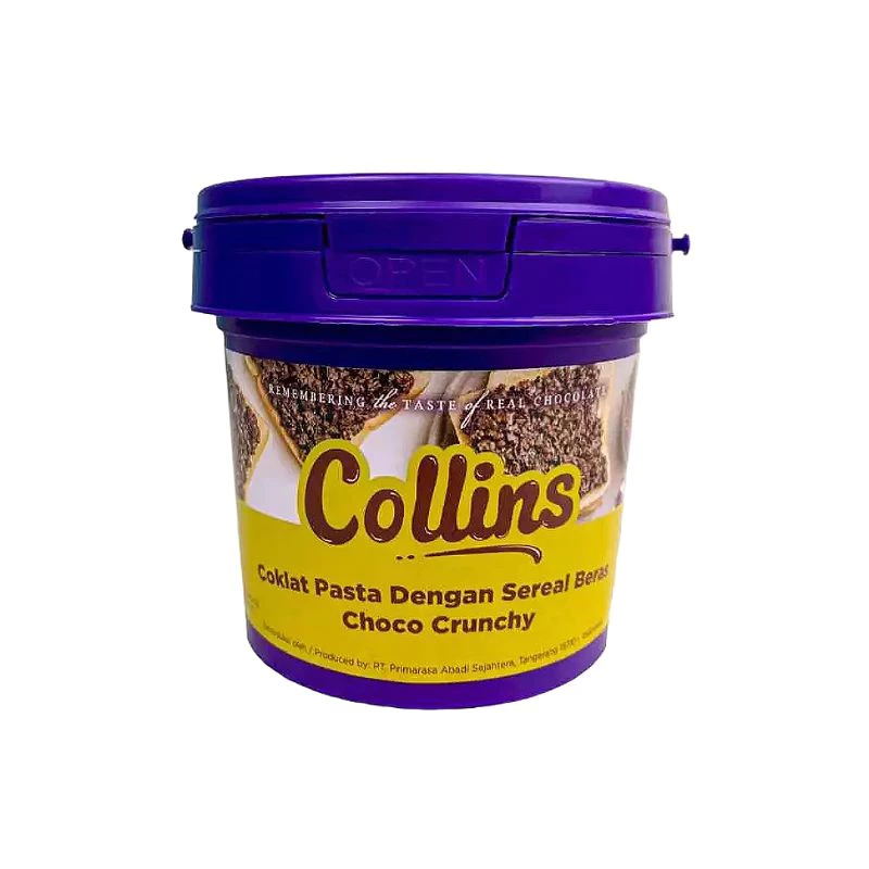 

Collins Choco Crunchy 350gr/ Selai Roti / Toping Donat Collins / Selai Donat / Collins Selai Donat
