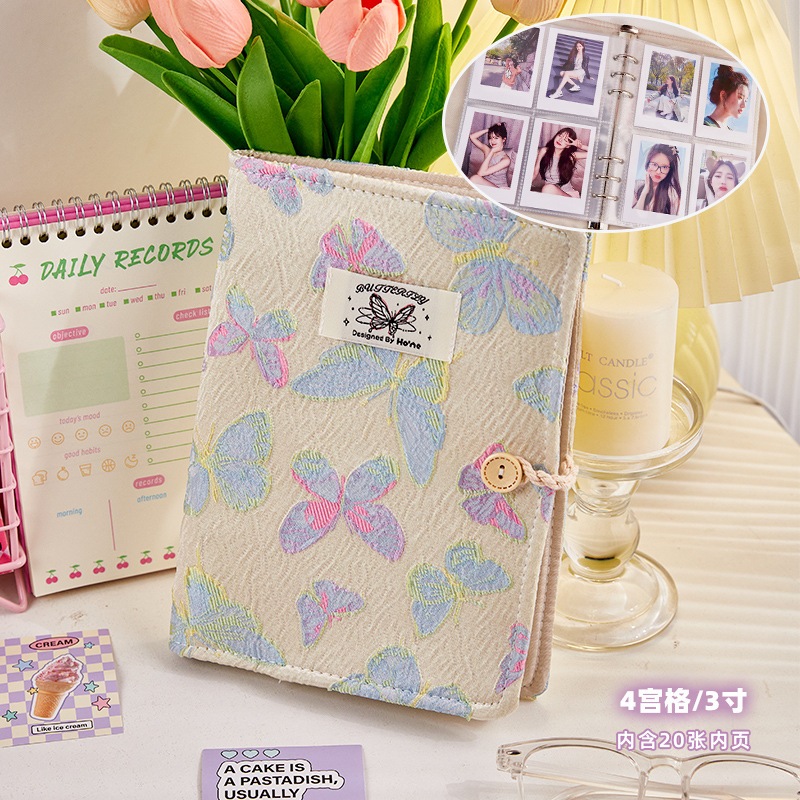 

Buku Binder A5 Aesthetic 6 Lubang Free Sleeve Tempat PC Photo Card B012