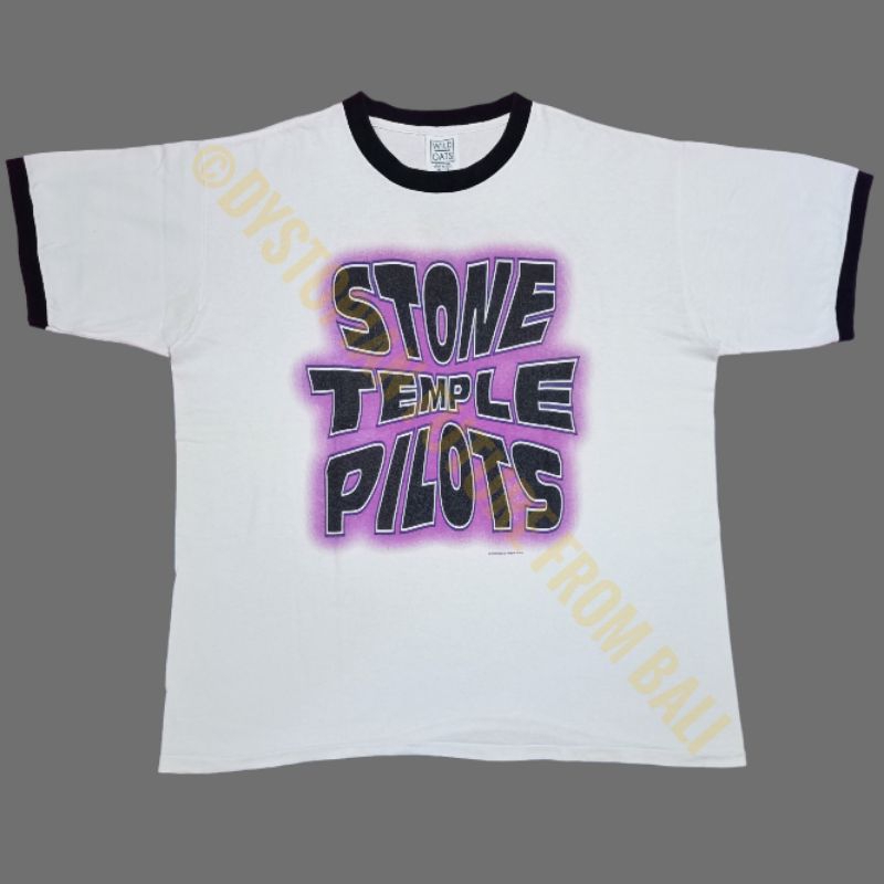 Vintage 1996 T-shirt Ringer Band Stone Temple Pilots - North American Tour