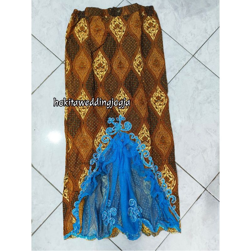 Rok Batik/rok duyung rumbai tile bordir bawahan kebaya