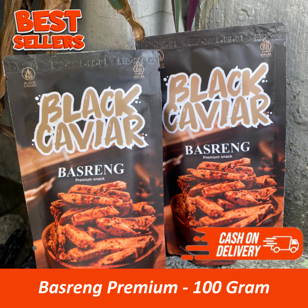 

Basreng Bakso Goreng Pedas Premium 100 Gram - Camilan Tradisional Kriuk dengan Rasa Pedas Menggugah Selera - Basreng Black Caviar