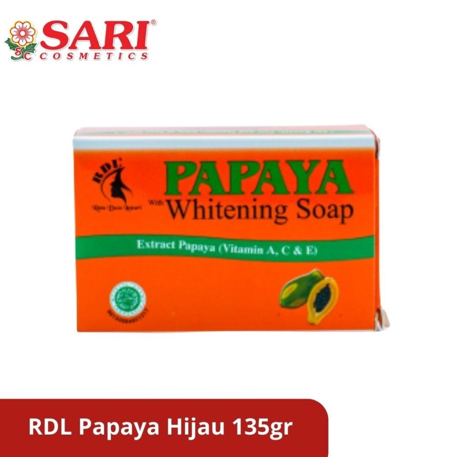 Sabun Papaya RDL Original whitening RDL Stripe Hijau BPOM 135gr
