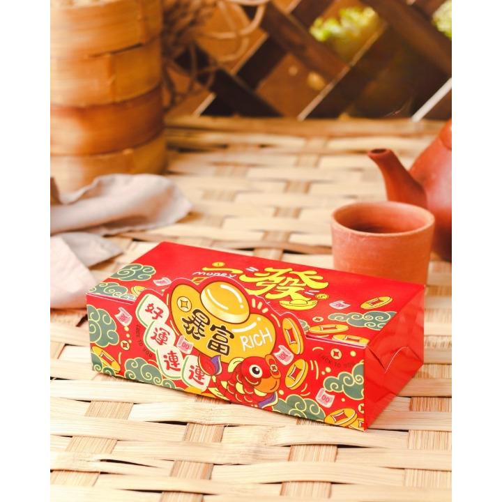 

Dus Kue Box Packaging Imlek Kotak Mika Muat 2 Toples