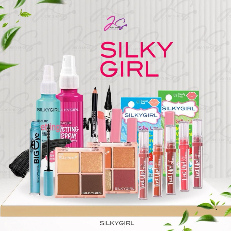 SILKY GIRL | Eye collagen Mascara | Eyeliner | Eyeshadow | Vitamin Lip Balm | Setting Spray Hydrate,