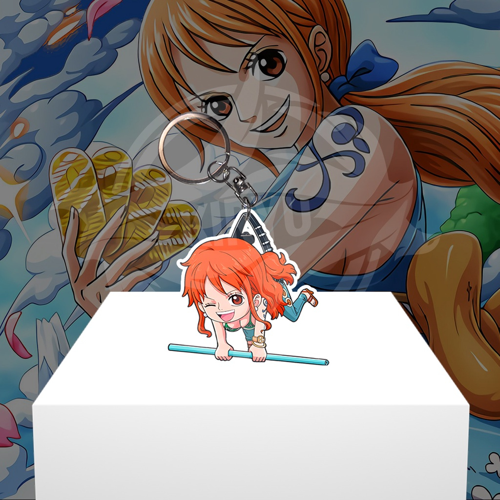 Gantungan Kunci Gantungan HP Anime One Piece / OnePiece Nami - Ganci Akrilik - Keychain Acrylic
