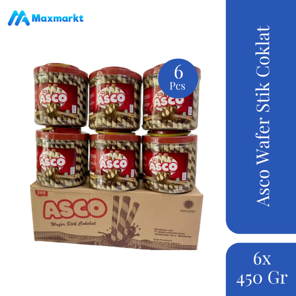 

ASCO Wafer Stik Coklat 450 gr (Isi 6 Pcs)