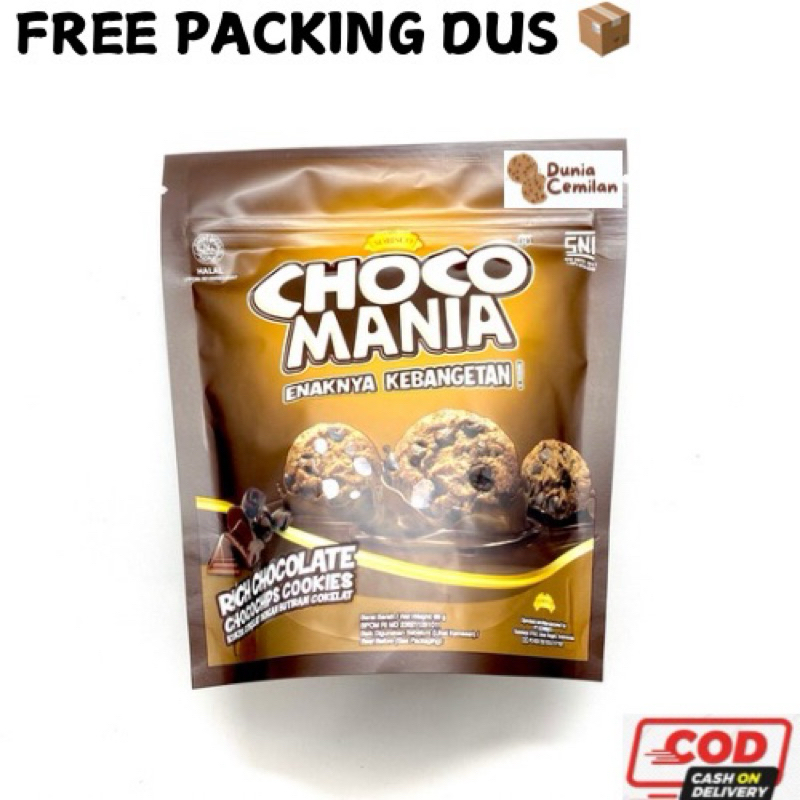 

[TERMURAH!!] Choco Mania POUCH 69gr Satuan - Kukis Mini Coklat ChipsHalal