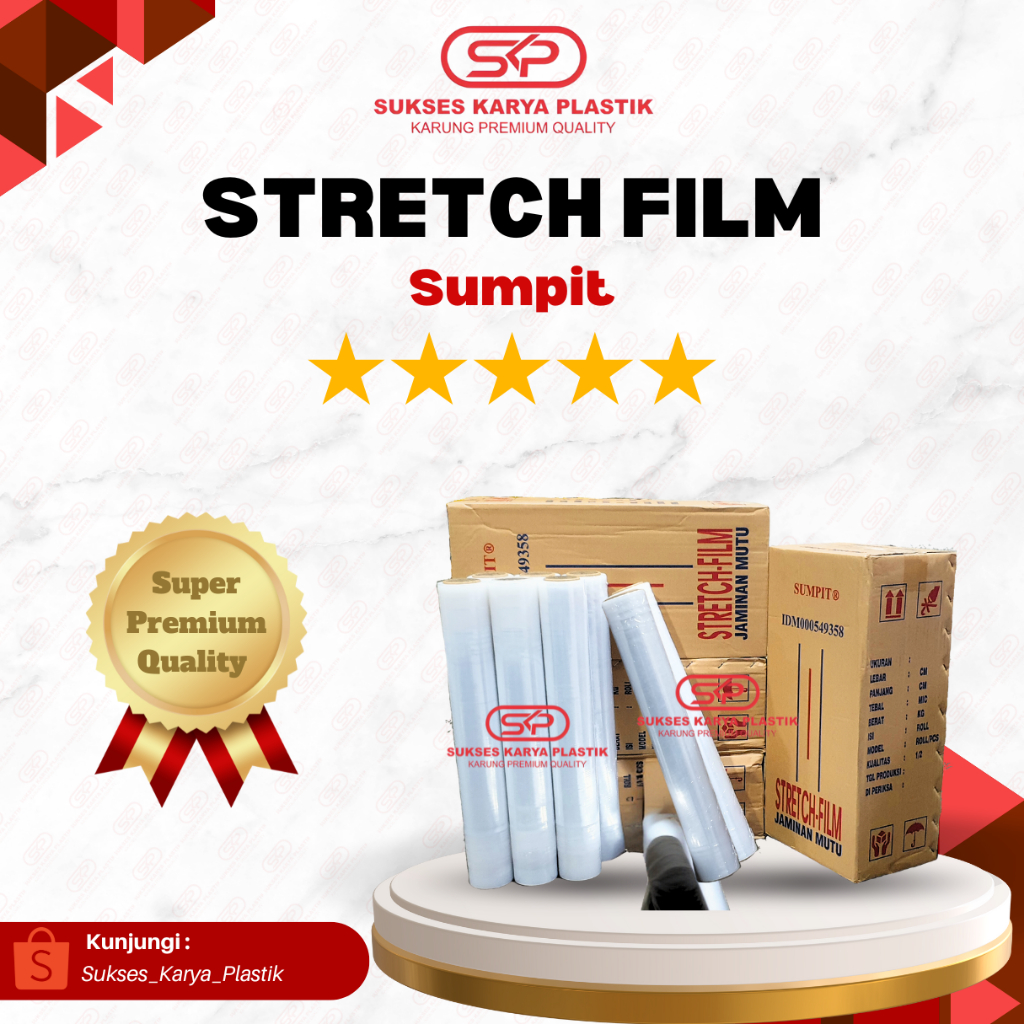 PLASTIK WRAPPING STRETCH FILM SUMPIT IDM000549358 50CM, PLASTIK WRAPPING 50CM, PLASTIK WRAPPING