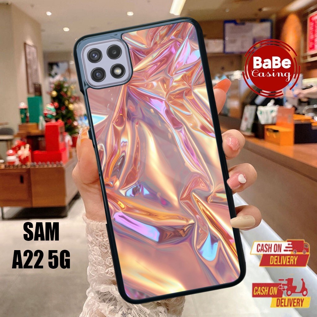 Casing Samsung A22 5G Rainbow Terbaru Case Samsung A22 Terlaris Casing Hardcase Softcase Glosy