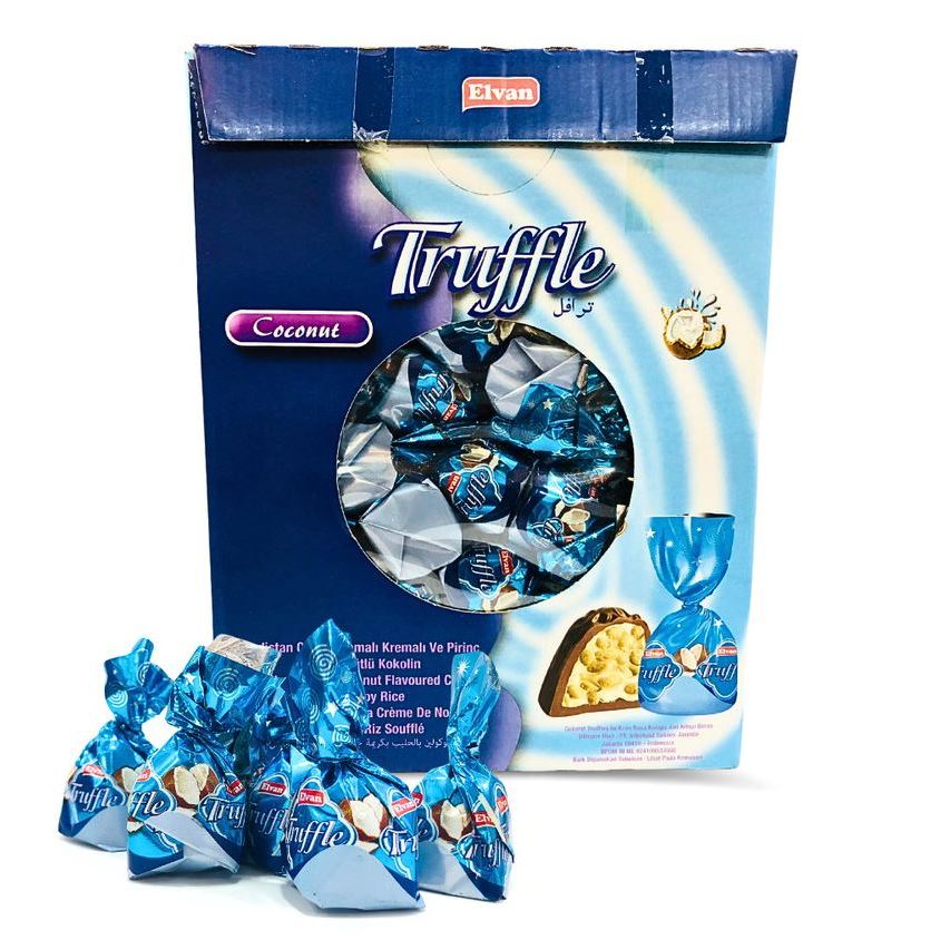 

Coklat Truffle Coconut 1.8 kg | Coklat Oleh-Oleh Haji dan Umroh | Coklat Elvan