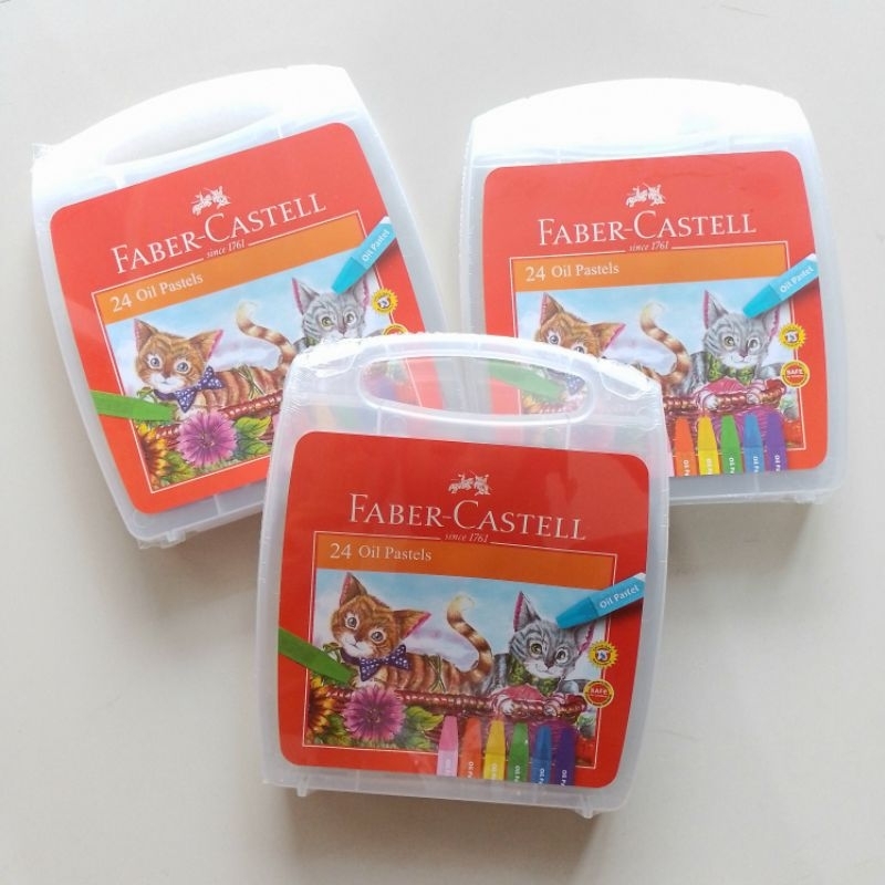 

mg Crayon Oil Pastel Faber Castell 24 Warna Ekonomis ( Set ) [ Orinal ] ( Free Bubble & Dus )