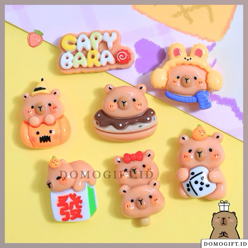 

Stiker 3D Kapibara Buat DIY Dekor Gantungan Kunci Dompet Kotak Pensil Lucu Karakter Capybara 3D-019