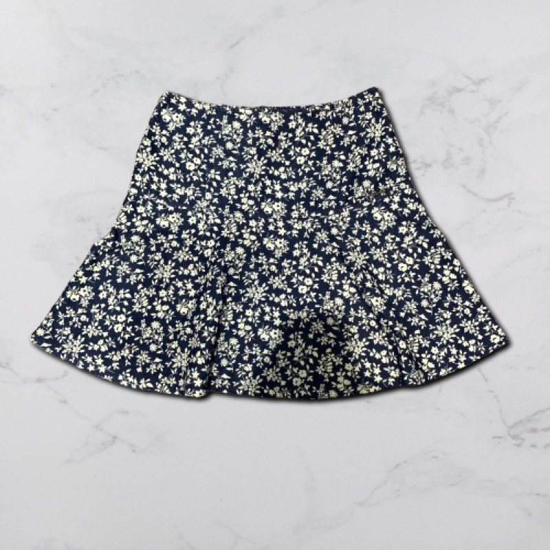 preloved rok jeans floral [triset jeans]