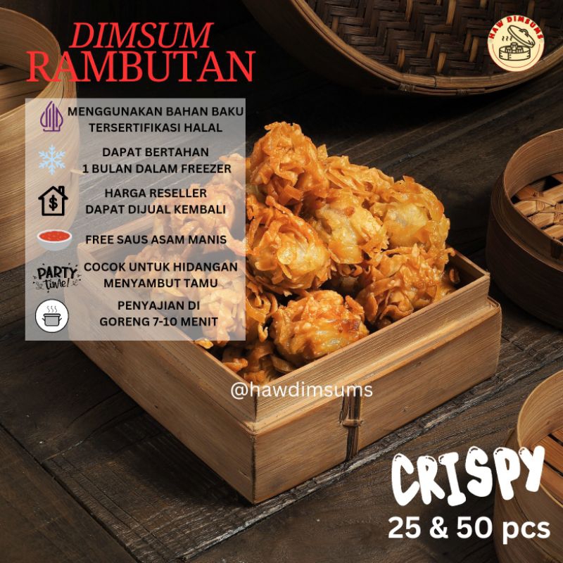 

Dimsum Rambutan Frozen || Dimsum Frozen || Harga Pabrik || Dimsum Halal || Haw Dimsum