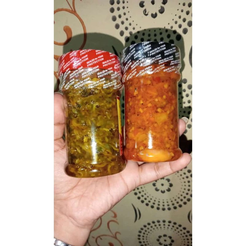 

sambal baby cumi /sambal ijo teri Medan/sambal cakalang Suir Mbah uty