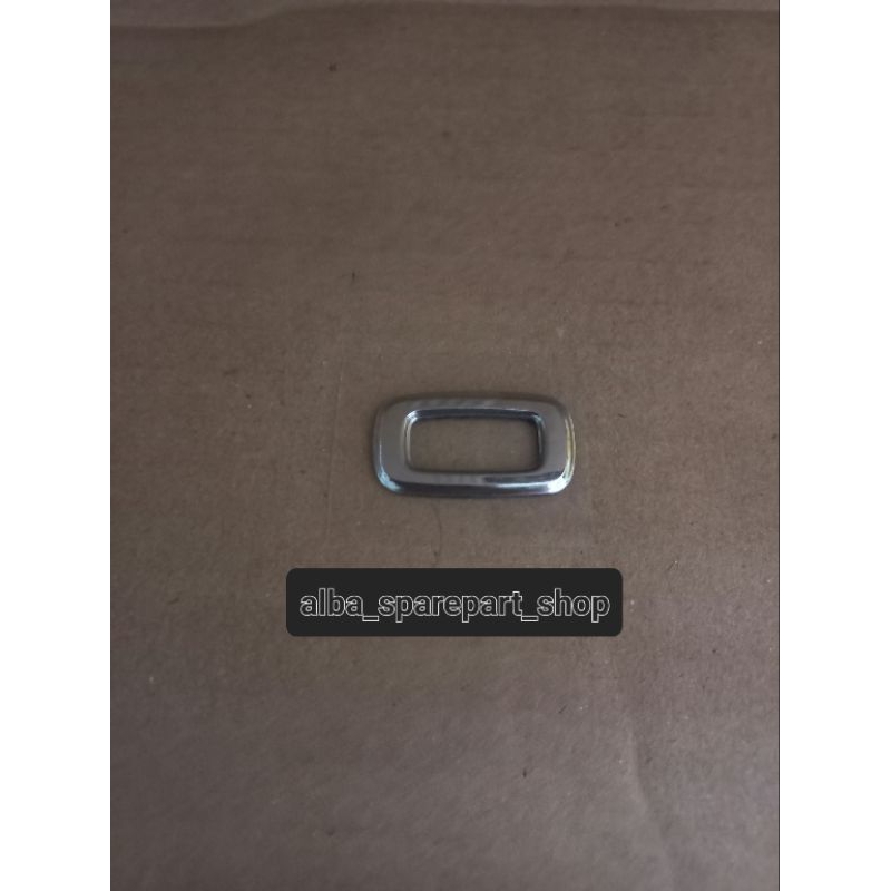 emblem logo honda new scoopy donat (satu huruf - O) 2021-2022 original 3D timbul warna crome silver