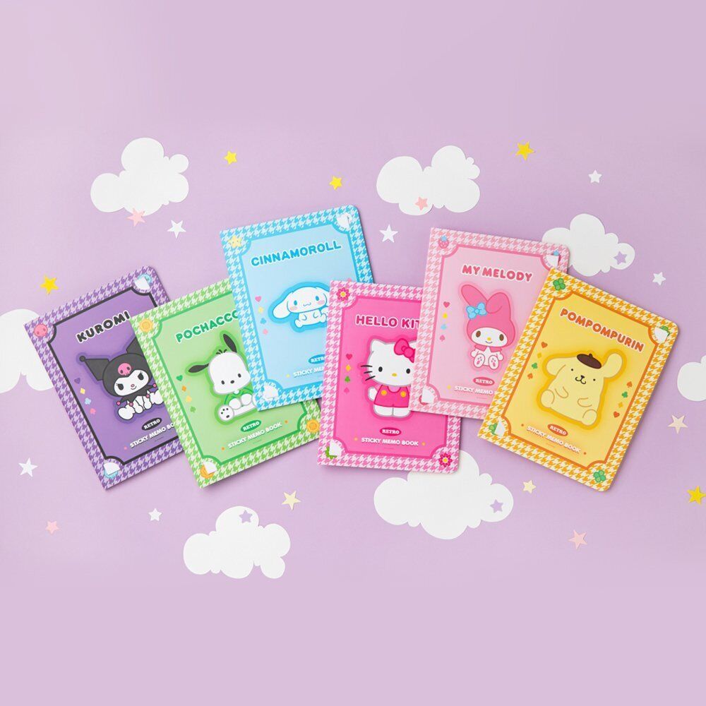 

Sticky notes set 12in1 karakter sanrio/ memo sanrio bentuk buku