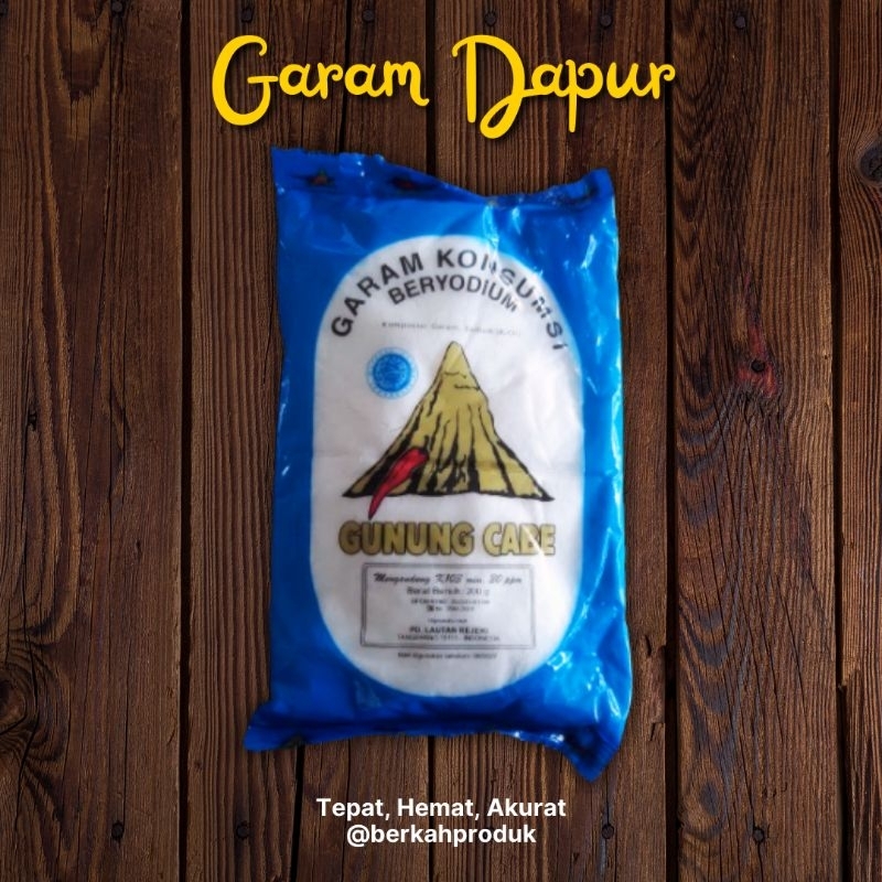 

Garam Halus / Garam Serbaguna Ukuran 200 Gram