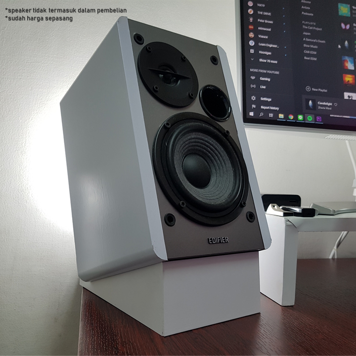 Speaker Stand / Tatakan Speaker Edifier R1280T / R 1280 T / R1280DB / R1280Ts - White Putih