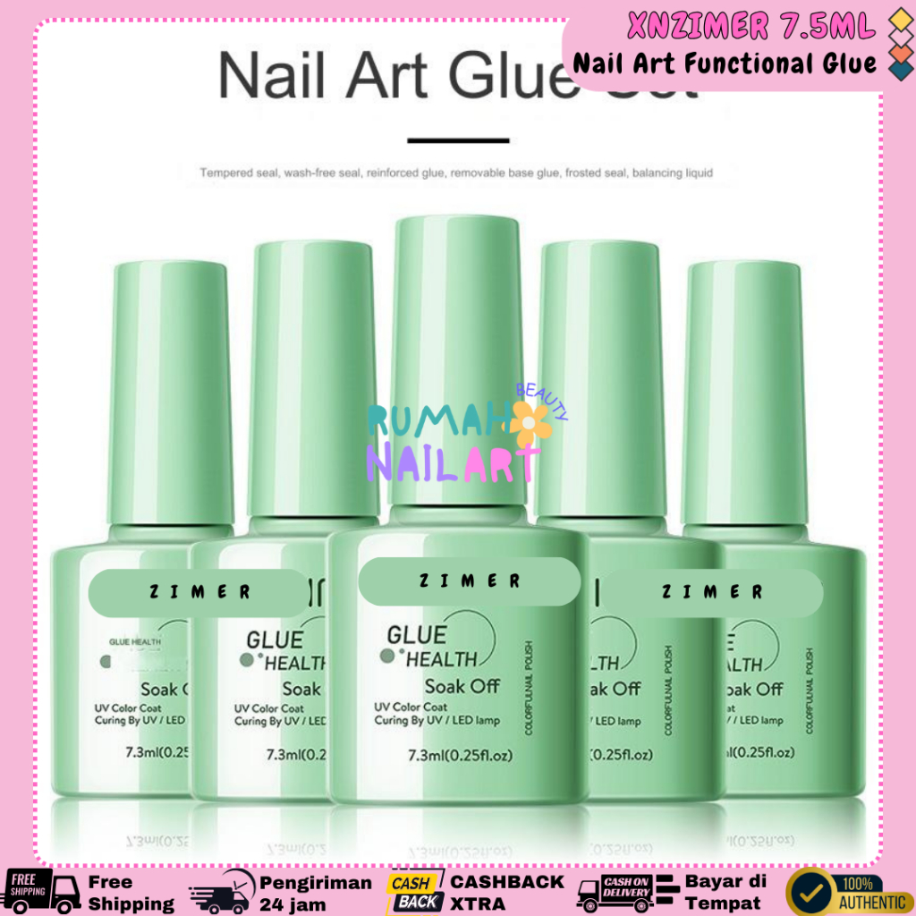 Base Coat Top Coat Matte Coat Reinforce Gel Kutek Halal Muslimah Soak Off Nail Polish UV Gel Cat Kuk