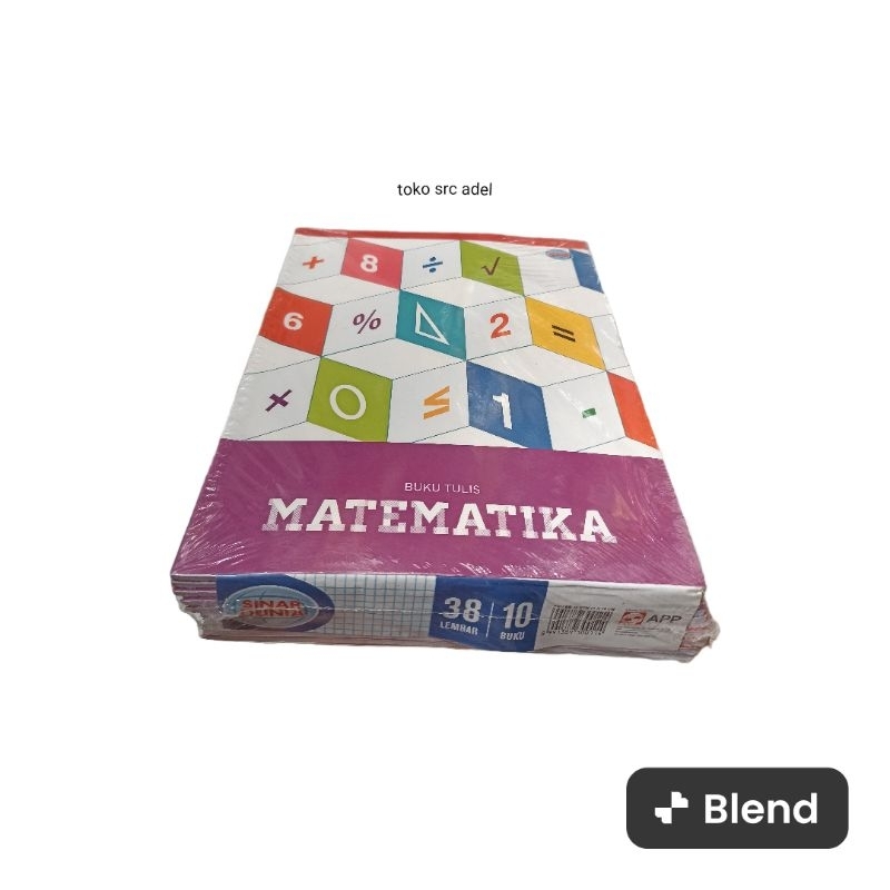 

[1 PACK] SIDU Buku Kotak Matematika isi 38 lembar × 10 Buku