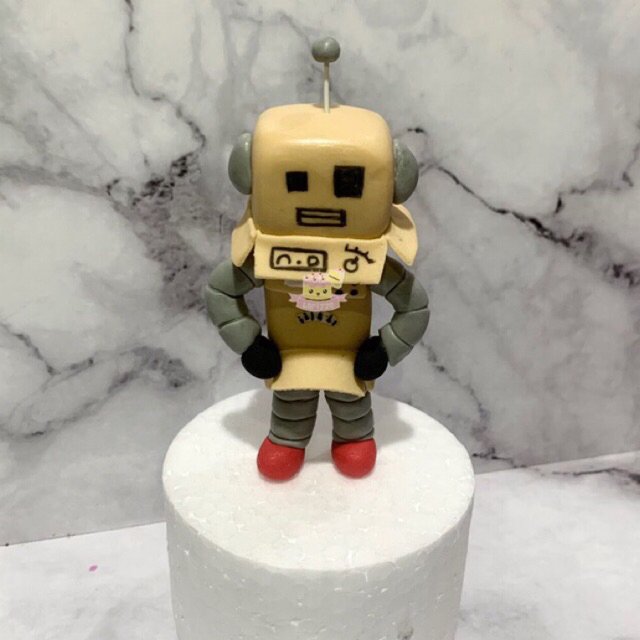 

Fondant Figure Roblox Topper Cake Karakter Custom