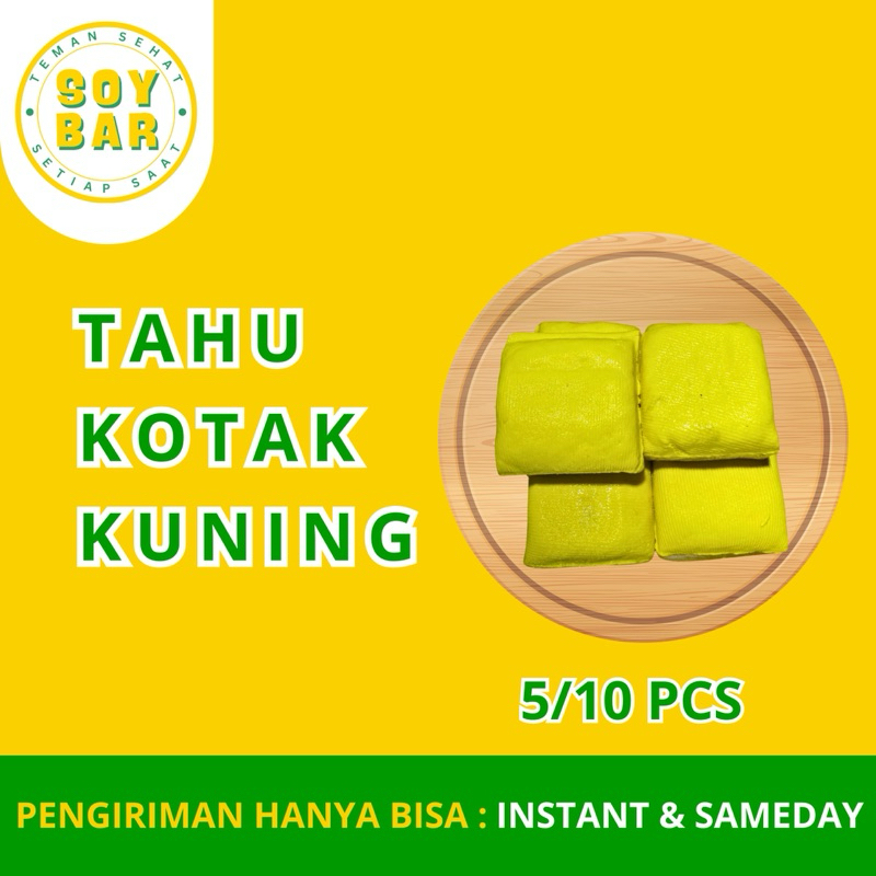 

Tahu Kotak Kuning | 5/10pcs | Soybar