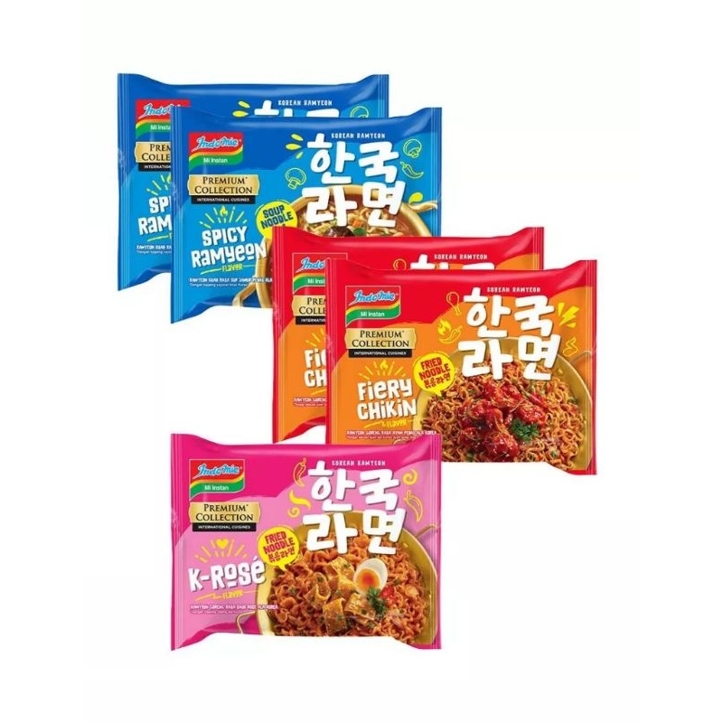 

Indomie KOREAN spicy ramyeon / fiery chikin / k rose 94 gram