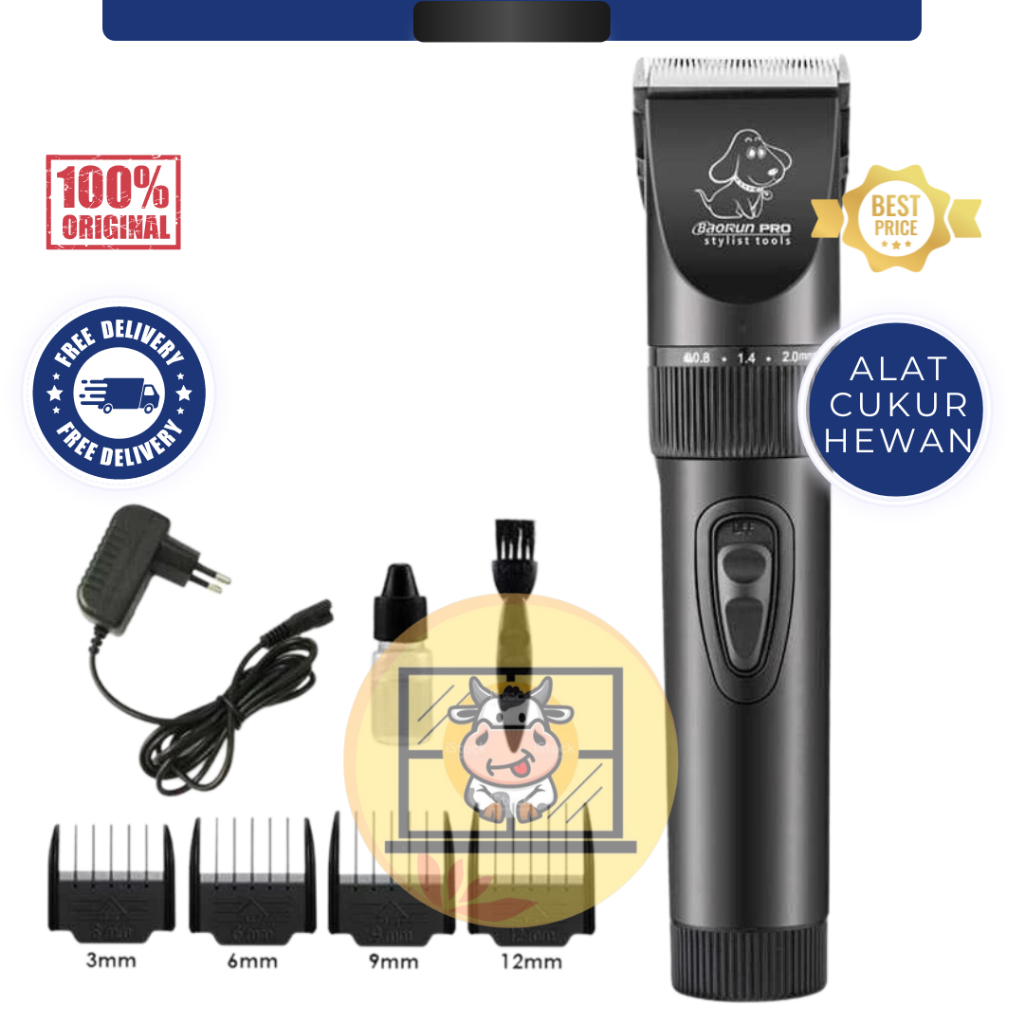 BAORUN S1 - ALAT CUKUR BULU DOMBA - Mesin Cukur Hewan - Alat Cukur Bulu Hewan Elektrik