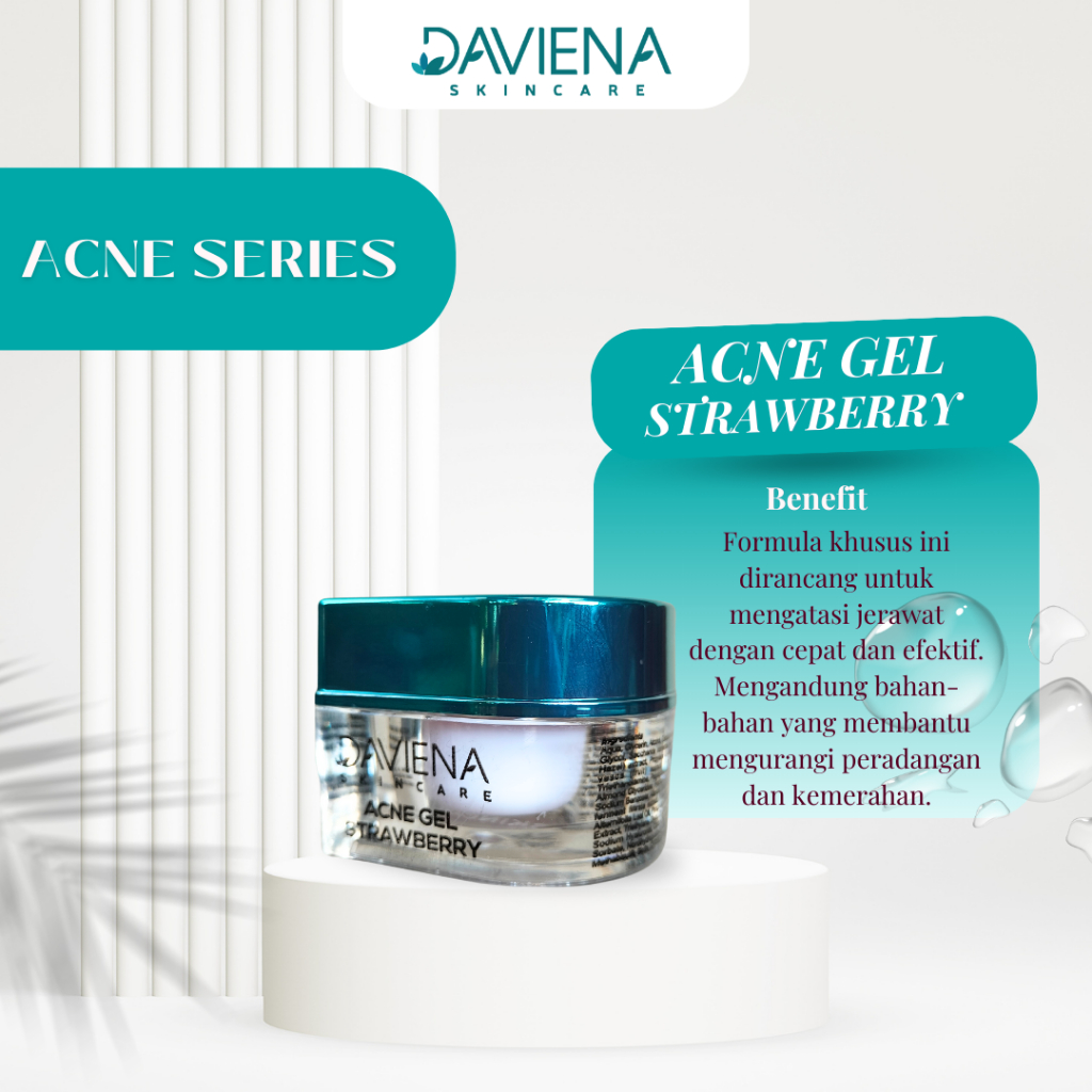 Acne Gel Daviena Cream Acne Untuk Jerawat Sudah BPOM