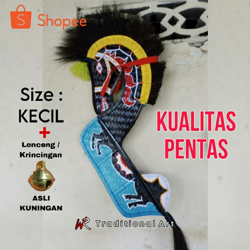 Ebeg Jaranan Kuda Lumping Banyumasan Ukuran Kecil Hitam Biru