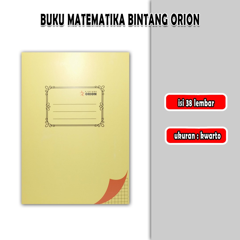 

buku matematika 38 lembar / buku kotak kecil / 1 buku
