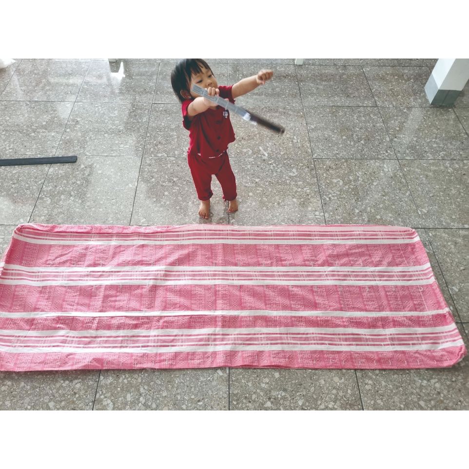 KULIT SARUNG KASUR SUDAH DI GENDER BUAT DIISI KAPUK BAHAN SONGHI