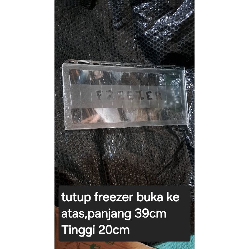 tutup freezer bekas kulkas sharp 1pintu buka ke atas