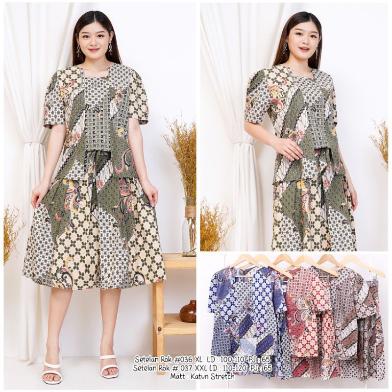 Stelan rok batik