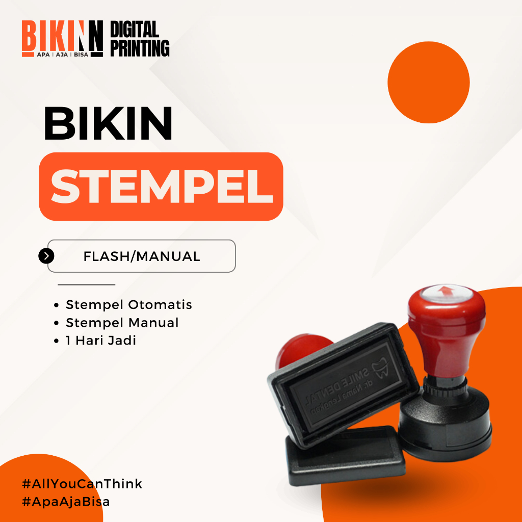 

Stempel Flash Custom 1 Hari Jadi