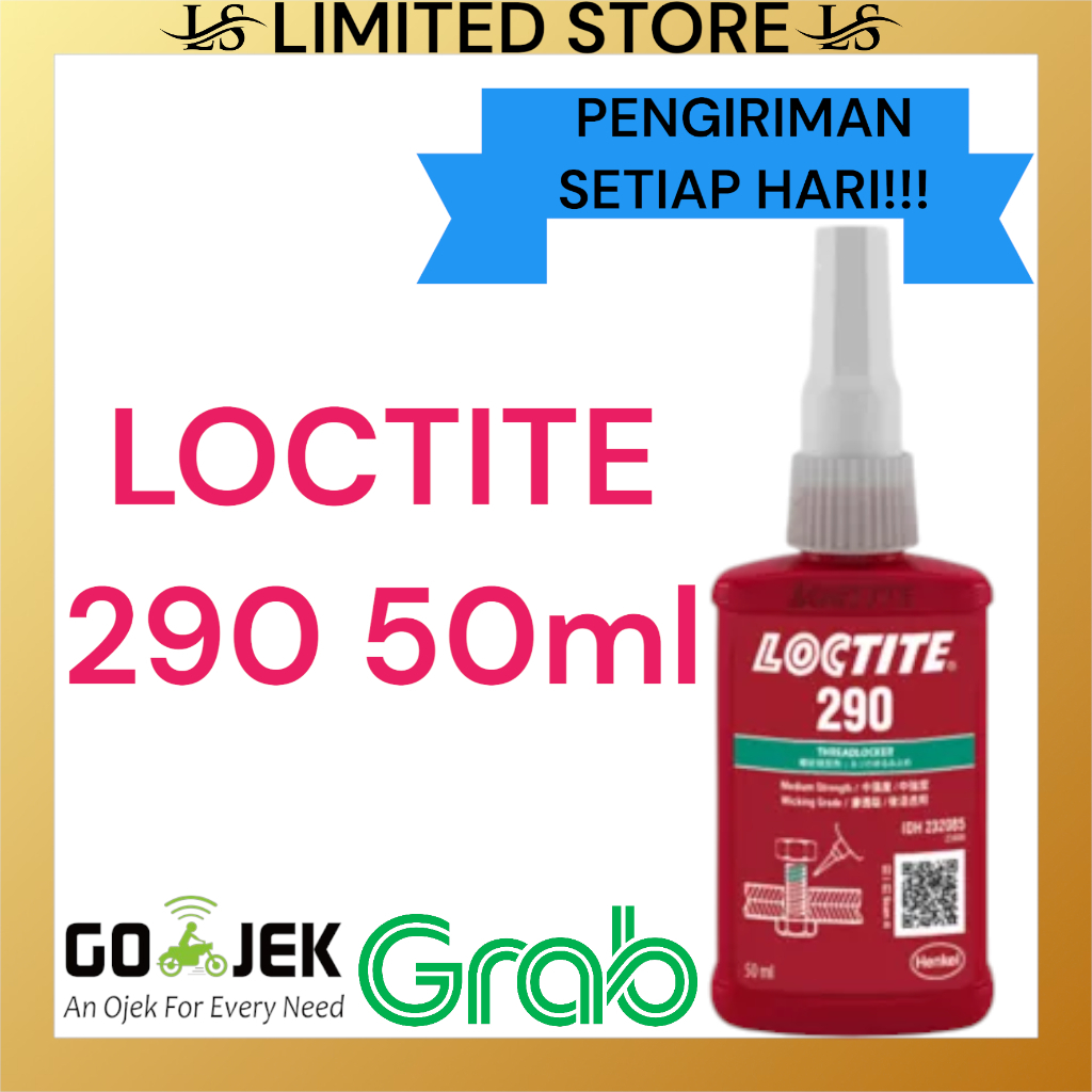 

HENKEL LOCTITE 290 Threadlocker Lem Baut Wicking Grade 50ml - LOCTITE 290 50 ml