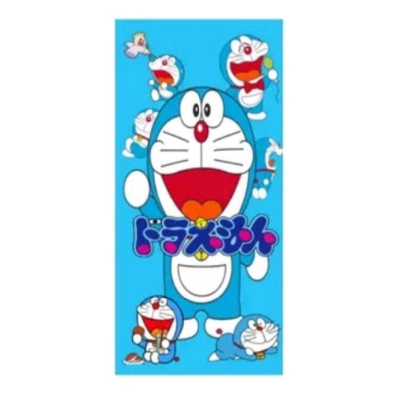 Stiker kulkas 1 pintu motif doraemon