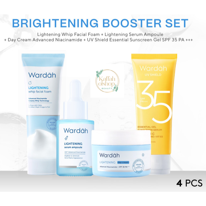 WARDAH PAKET 4 PRODUK SKINCARE BASIC